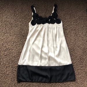Ivory and Black Dress